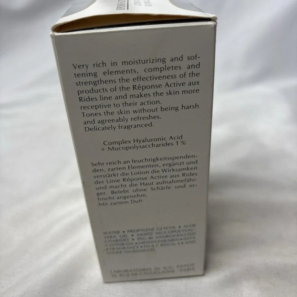Vtg Payot Paris Reponse Active Aux Rides Toning Lotion 6.7 Oz New In Box